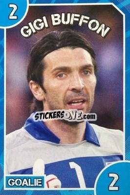 Sticker Gigi Buffon - Footy Bingo! 2014 n. 2 - Kick!