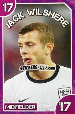 Sticker Jack Wilshere - Footy Bingo! 2014 n. 17 - Kick!