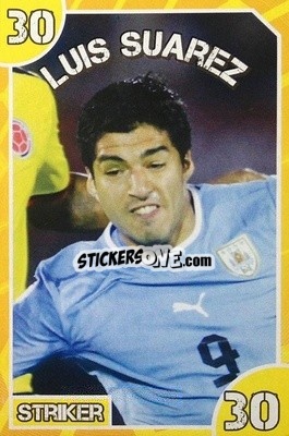 Sticker Luis Suarez - Footy Bingo! 2014 n. 30 - Kick!