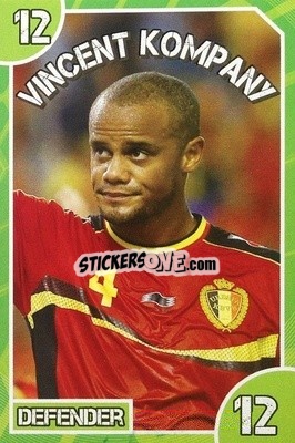 Sticker Vincent Kompany - Footy Bingo! 2014 n. 12 - Kick!