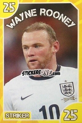 Sticker Wayne Rooney - Footy Bingo! 2014 n. 25 - Kick!
