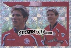 Sticker Juninho (Star Midfielder) - Premier League Inglese 1999-2000 n. 330 - Merlin