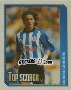 Cromo Benito Carbone (Top Scorer) - Premier League Inglese 1999-2000 - Merlin