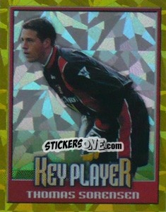 Figurina Thomas Sorensen (Key Player) - Premier League Inglese 1999-2000 - Merlin