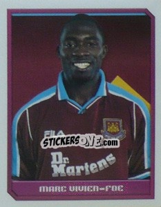 Figurina Marc Vivien-Foe - Premier League Inglese 1999-2000 - Merlin