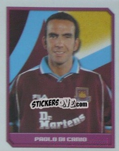 Sticker Paolo Di Canio - Premier League Inglese 1999-2000 - Merlin