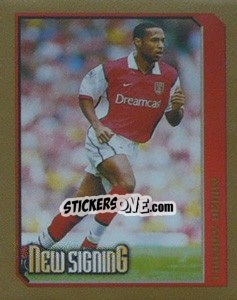 Figurina Thierry Henry (New Signing) - Premier League Inglese 1999-2000 - Merlin