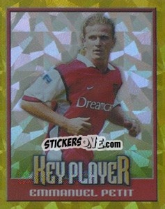 Sticker Emmanuel Petit (Key Player) - Premier League Inglese 1999-2000 n. 6 - Merlin