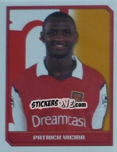 Figurina Patrick Vieira - Premier League Inglese 1999-2000 - Merlin