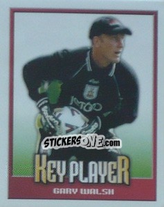 Figurina Gary Walsh (Key Player) - Premier League Inglese 1999-2000 - Merlin