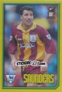 Figurina Saunders (Head to Head) - Premier League Inglese 1999-2000 - Merlin