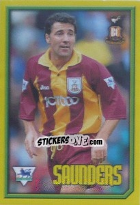 Sticker Saunders (Head to Head) - Premier League Inglese 1999-2000 n. 77 - Merlin