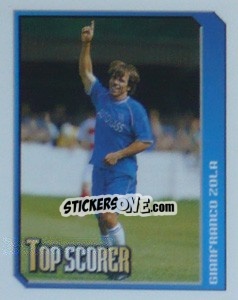 Figurina Gianfranco Zola (Top Scorer) - Premier League Inglese 1999-2000 - Merlin