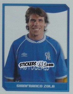 Sticker Gianfranco Zola - Premier League Inglese 1999-2000 n. 100 - Merlin