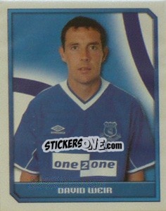 Sticker David Weir - Premier League Inglese 1999-2000 n. 168 - Merlin