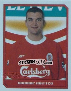 Sticker Dominic Matteo - Premier League Inglese 1999-2000 - Merlin