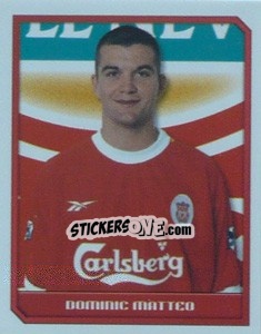 Figurina Dominic Matteo - Premier League Inglese 1999-2000 - Merlin