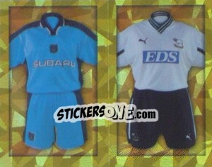 Sticker Home Kits Coventry City/Derby County (a/b) - Premier League Inglese 1999-2000 n. 265 - Merlin