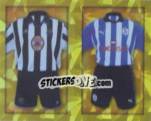 Sticker Home Kits Newcastle United/Sheffield Wednesday (a/b) - Premier League Inglese 1999-2000 n. 269 - Merlin