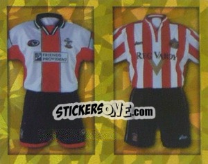 Sticker Home Kits Southampton/Sunderland (a/b) - Premier League Inglese 1999-2000 - Merlin