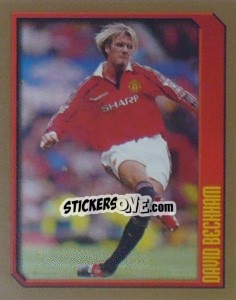 Cromo David Beckham (passing) - Premier League Inglese 1999-2000 - Merlin