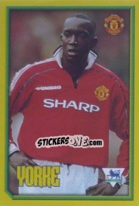 Figurina Yorke (Head to Head) - Premier League Inglese 1999-2000 - Merlin