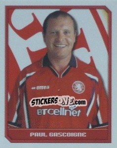 Sticker Paul Gascoigne - Premier League Inglese 1999-2000 n. 323 - Merlin