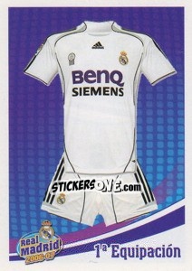 Sticker 1 Equipacion - Real Madrid 2006-2007 - Panini