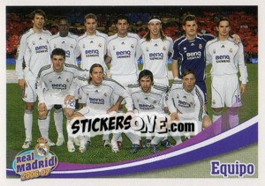 Sticker Equipo - Real Madrid 2006-2007 n. 9 - Panini
