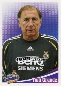 Sticker Toni Grande - Real Madrid 2006-2007 n. 18 - Panini