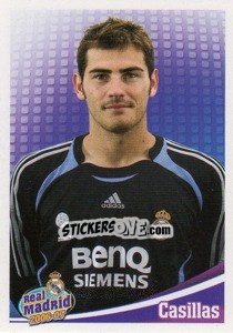 Sticker Casillas (portrait) - Real Madrid 2006-2007 n. 19 - Panini