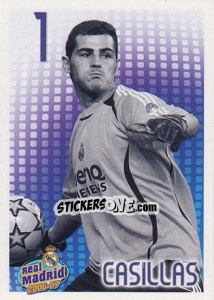 Figurina Casillas (monochrome) - Real Madrid 2006-2007 - Panini