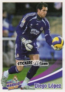 Cromo Diego Lopez (action) - Real Madrid 2006-2007 - Panini