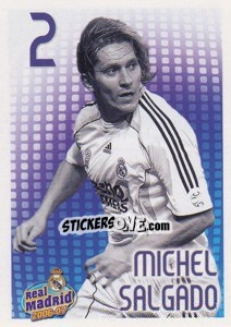 Sticker Michel Salgado (monochrome) - Real Madrid 2006-2007 - Panini