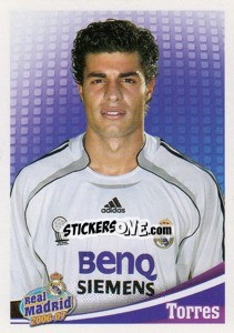 Figurina Miguel Torres (portrait) - Real Madrid 2006-2007 - Panini