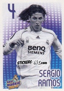 Sticker Sergio Ramos (monochrome) - Real Madrid 2006-2007 - Panini
