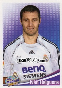 Cromo Ivan Helguera (portrait) - Real Madrid 2006-2007 - Panini