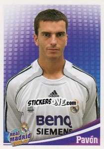 Figurina Pavon (portrait) - Real Madrid 2006-2007 - Panini