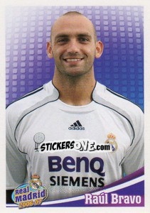 Sticker Raul Bravo (portrait) - Real Madrid 2006-2007 - Panini