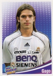 Cromo Gago (portrait) - Real Madrid 2006-2007 - Panini