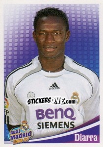 Figurina Mahamadou Diarra (portrait) - Real Madrid 2006-2007 - Panini