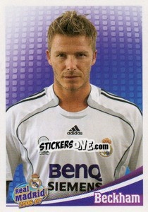 Cromo Beckham (portrait) - Real Madrid 2006-2007 - Panini