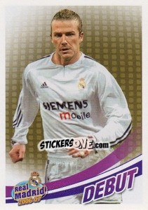 Cromo Beckham (debut) - Real Madrid 2006-2007 - Panini