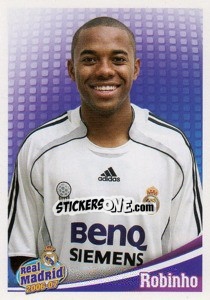 Sticker Robinho (portrait) - Real Madrid 2006-2007 n. 127 - Panini