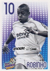 Sticker Robinho (monochrome) - Real Madrid 2006-2007 n. 132 - Panini