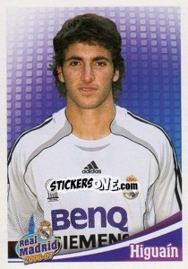 Sticker Higuain (portrait) - Real Madrid 2006-2007 - Panini