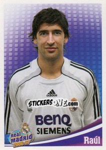 Figurina Raul González (portrait) - Real Madrid 2006-2007 - Panini