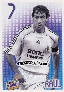 Figurina Raul González (monochrome) - Real Madrid 2006-2007 - Panini