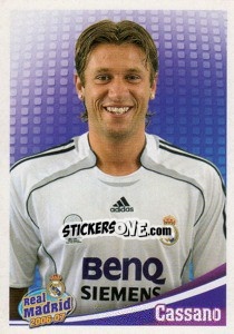 Sticker Cassano (portrait) - Real Madrid 2006-2007 n. 145 - Panini