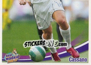 Figurina Cassano - Real Madrid 2006-2007 - Panini